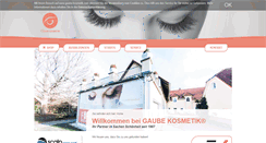 Desktop Screenshot of gaube-kosmetik.com